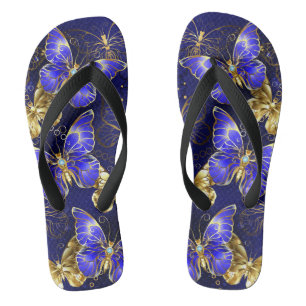 Composition with Sapphire Butterflies Thongs