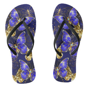 Composition with Sapphire Butterflies Thongs