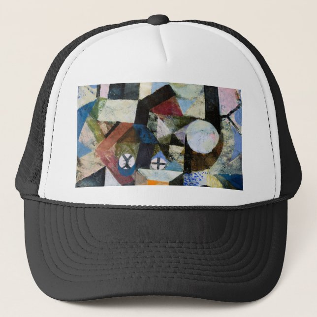 Composition with the Yellow Half by Paul Klee Trucker Hat (Front)