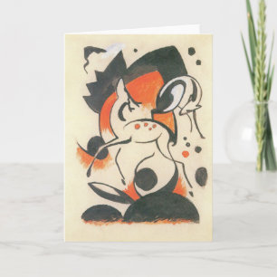 Composition with Two Deer by Franz Marc Card