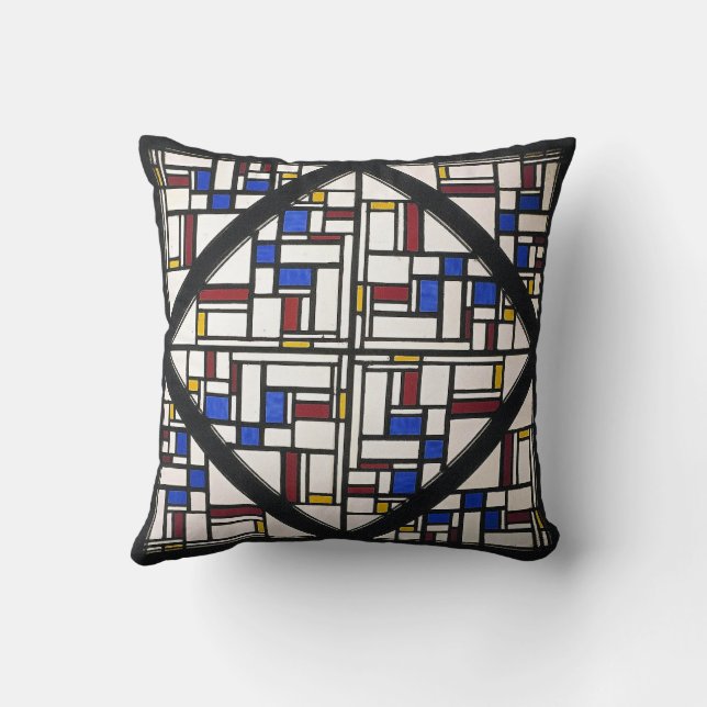 Composition with Window with Coloured Glass Cushion (Back)
