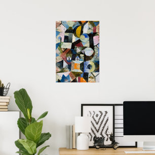 Composition with Yellow Half-Moon and Y Poster