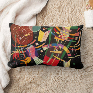 Composition X Biomorphic Abstraction - Kandinsky Lumbar Cushion