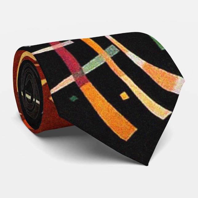 Composition X Biomorphic Abstraction - Kandinsky Tie (Rolled)