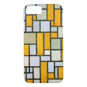 Composition Yellow and Grey, Mondrian iPhone 8/7 Case