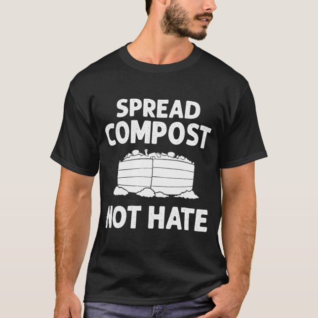 Compost Bin Worm Composting Vermicomposting T-Shirt (Front)
