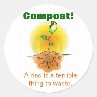 Compost Classic Round Sticker