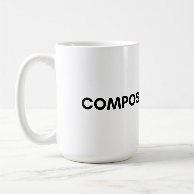 compost coffee mug (Left)