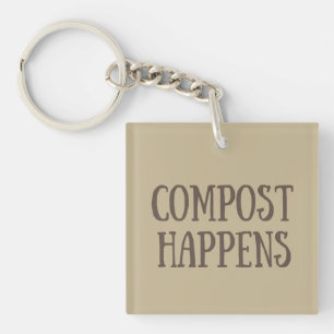 compost happens composter key ring