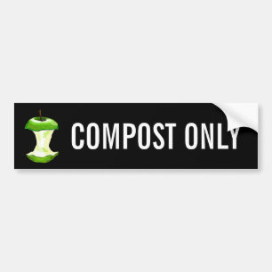 COMPOST ONLY BUMPER STICKER