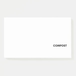 compost post-it notes