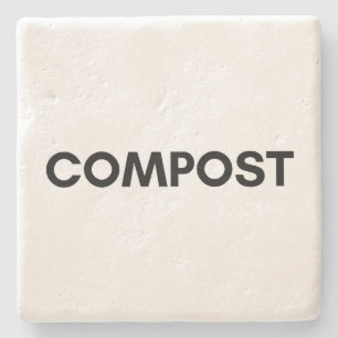 compost stone coaster