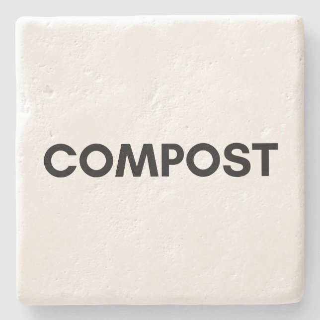 compost stone coaster (Front)