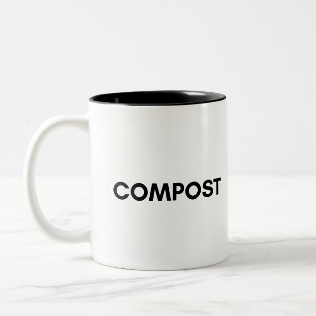 compost Two-Tone coffee mug (Left)