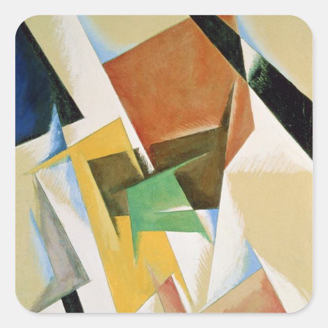 Compostion, 1921 square sticker (Front)