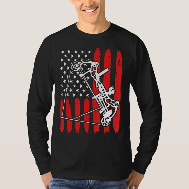 Compound Bow Archer Usa Archery 2 T-Shirt (Front)