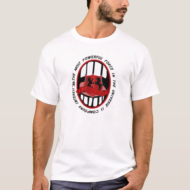 Compound Interest money T-Shirt (Front)
