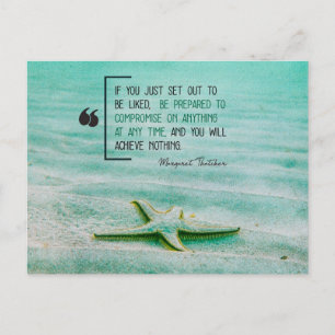 Compromise On Anything Announcement Postcard