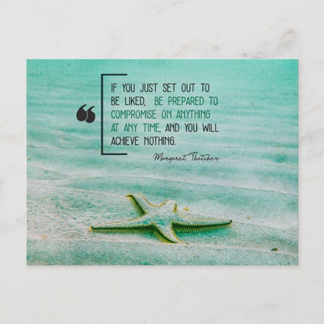 Compromise On Anything Announcement Postcard (Front)