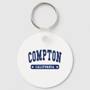 Compton California College Style tee shirts Key Ring
