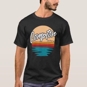 Compton  California Gangsta Rap California Retro B T-Shirt