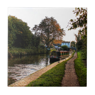 Compton canal and barge ceramic tile