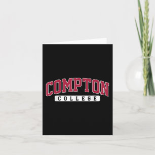 Compton College Arch Retro Vintage Design For Men  Card