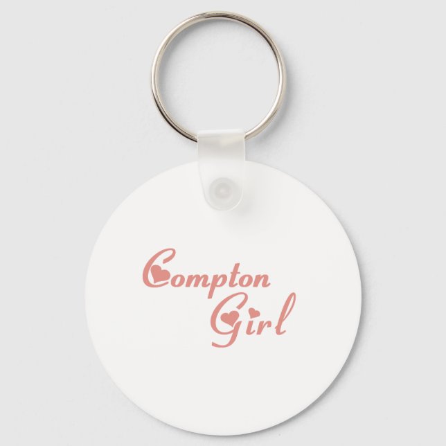 Compton Girl tee shirts Key Ring (Front)
