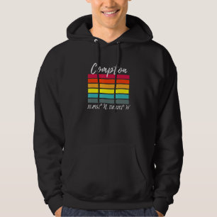 Compton Latitude And Longitude Ca Los Angeles Fans Hoodie