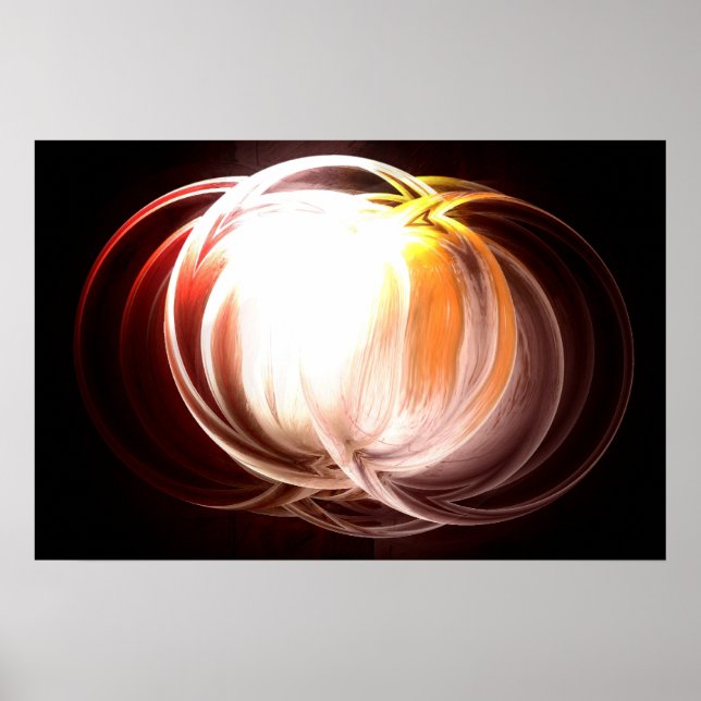 Computer Abstract Painting Print - Digital Artwork (Front)