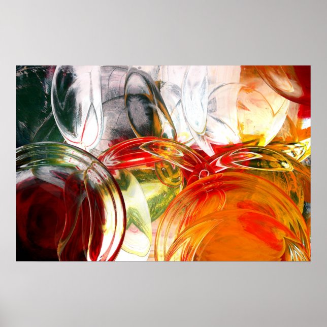 Computer Abstract Posters - Digital Art Print (Front)