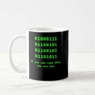 Computer Binary Code Programmer, Software Engineer Coffee Mug