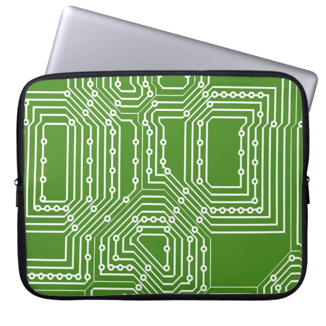 Computer board pattern laptop sleeve (Front)