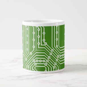 Computer board pattern large coffee mug