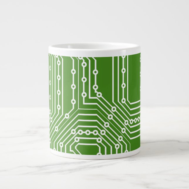 Computer board pattern large coffee mug (Front)