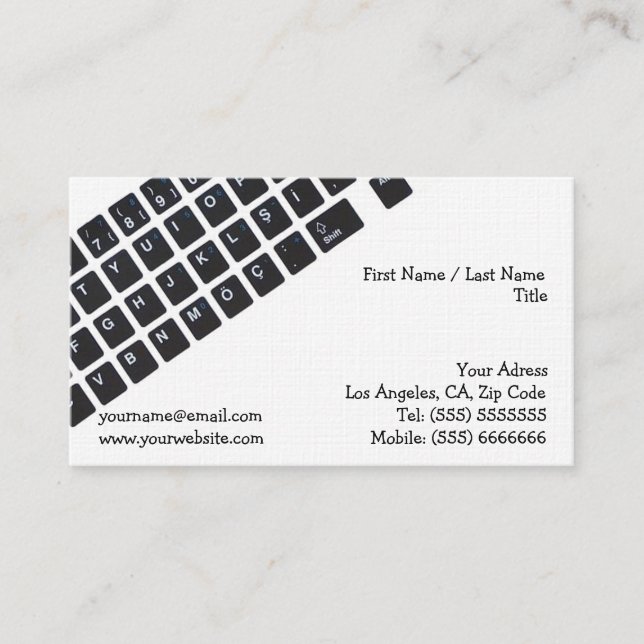Computer Business Card (Front)