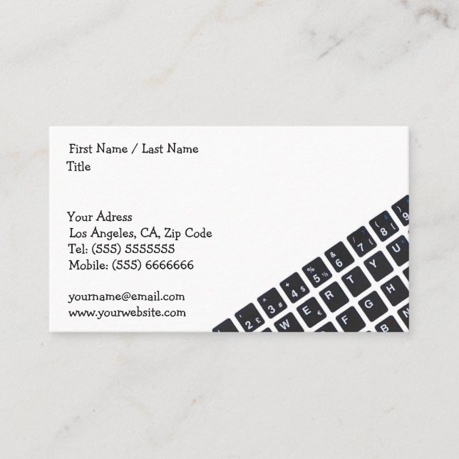 Computer Business Card (Front)