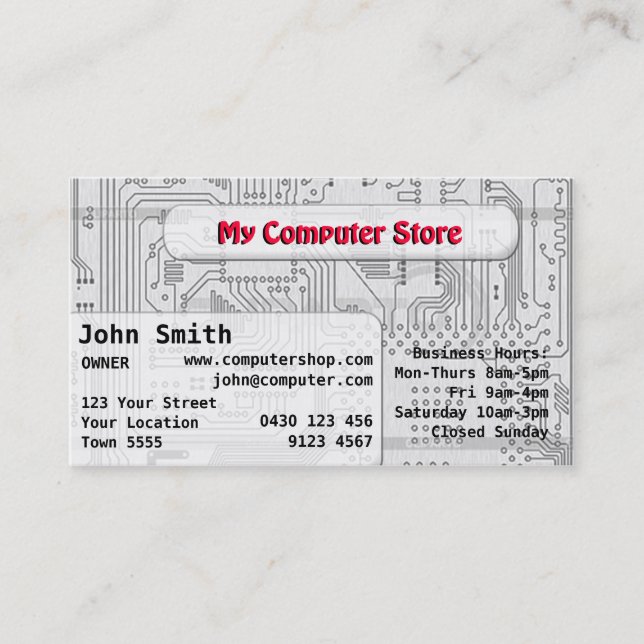 Computer Business Card (Front)