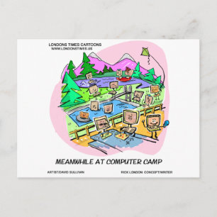 Computer Camp Funny Tees Mugs Gifts Etc. Postcard