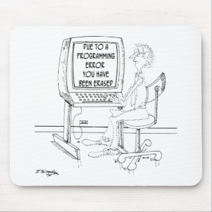 Computer Cartoon 1164 Mouse Pad