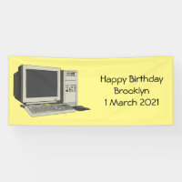 Computer cartoon illustration