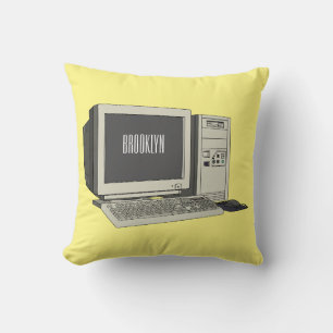 Computer cartoon illustration cushion