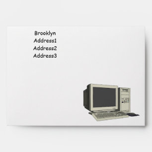Computer cartoon illustration  envelope