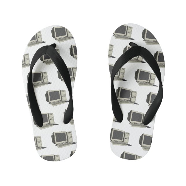 Computer cartoon illustration  kid's thongs (Footbed)