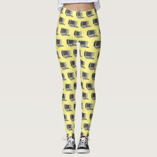 Computer cartoon illustration  leggings