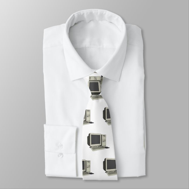 Computer cartoon illustration  tie (Tied)