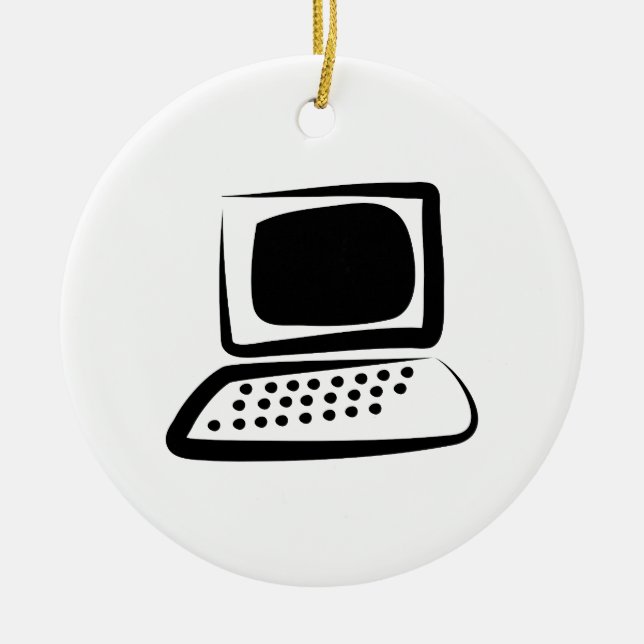 Computer Ceramic Ornament (Front)