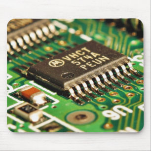 Computer Chips Circuits Boards Mouse Pad