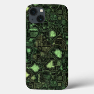 Computer circuit background iPhone 13 case