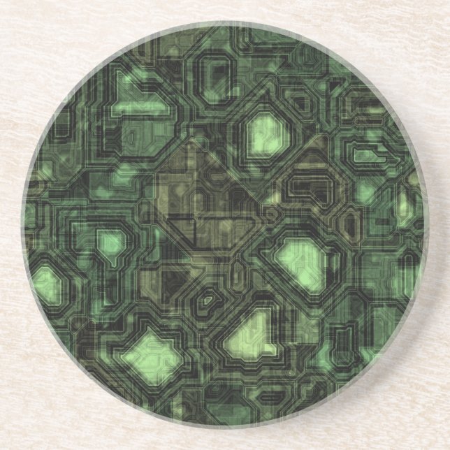 Computer circuit background coaster (Front)